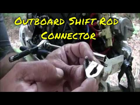 1988 Johnson or Evinrude Outboard Motor Shift Rod Linkage - Link Connector Location