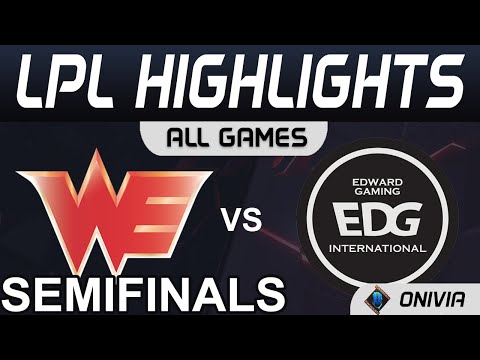 WE vs EDG Highlights ALL GAMES LPL Summer Semifinals 2021 Team WE vs EDward Gaming by Onivia