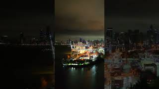 Night view of PortMiami “The cruise capital of the world”