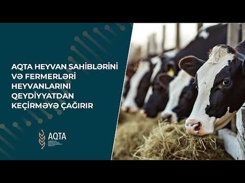 AQTA heyvan sahiblərini və fermerləri heyvanlarını qeydiyyatdan keçirməyə çağırır