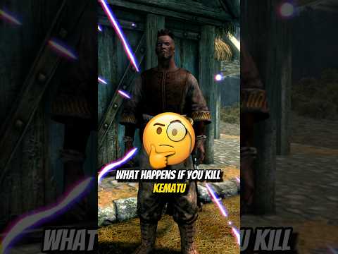 😱 I killed Kematu in front of Saadia in Skyrim #skyrim #elderscrolls