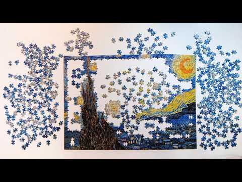 Starry Night 1000 Piece Puzzle Timelapse