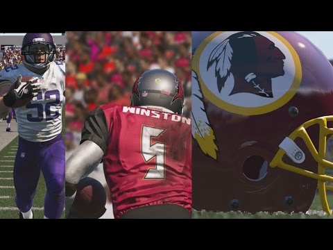 MADDEN 15 VIKINGS CONNECTED FRANCHISE - WEEK 8-9 VS BUCCANEERS & REDSKINS