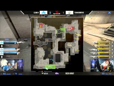 Cloud 9 vs Dignitas   Group A   #MLGXGames Aspen 2015   CSGO