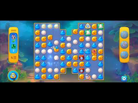 Fishdom Easy Level 9901 (with full horseshoe boosters and double bomb) @choraelmin