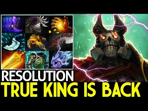 RESOLUTION [Wraith King] True King is Back Max Speed Insane Plays 7.22 Dota 2