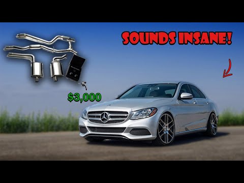 I Put a $3,000 Exhaust on a MOM CAR! (Mercedes C300)