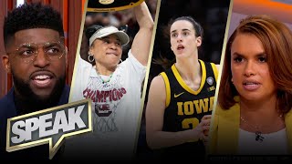 How impressive is Dawn Staley's undefeated title run, is Caitlin Clark the GOAT? | WBB | SPEAK