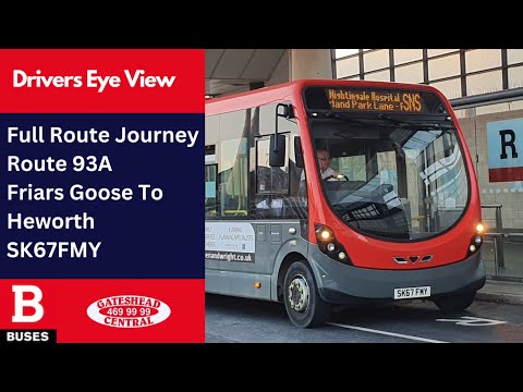 DEV REAL RIME: FULL ROUTE JOURNEY | Nexus Bus Route 93A - Heworth Circular | SK67FMY