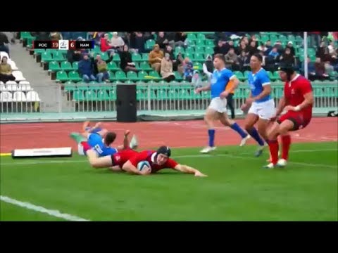 Stanislav Selskii break creates debut try for 18 year old Daniil Potikhanov vs Namibia 2018