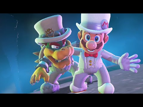 Super Bowser Odyssey Walkthrough Part 10 - Moon Kingdom + Final Boss & Ending