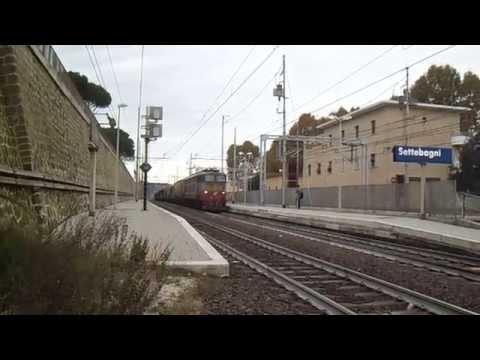 E655.451 sul MRS 57306 Roma Smistamento - Prato Centrale, in partenza da Settebagni