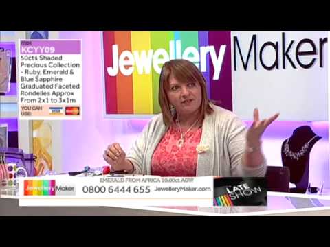 Pink Amethyst Nuggets on The Late Show with Vicky Field (JewelleryMaker) LIVE 06/03/2015