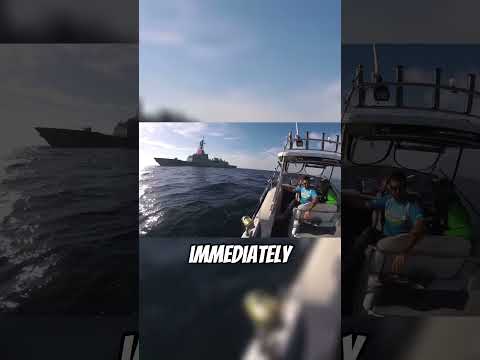 We got intercepted by a warship while fishing!