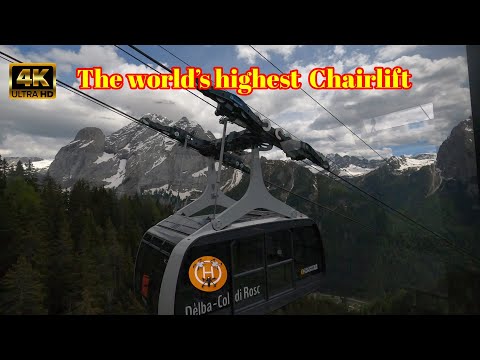 Funifor Alba Col dei Rossi The world’s highest  Chairlift