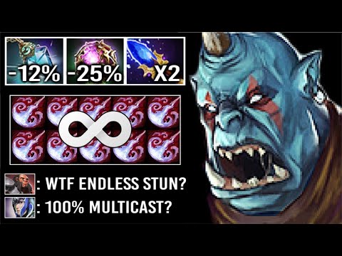 CRAZY -37% CD ENDLESS STUN Scepter + OC Ogre 1 Combo Delete Enemy Most Annoying Build WTF Dota 2
