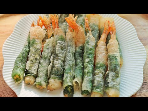 새우튀김 NO밀가루 유일한 방법‼️ 바삭바삭하게 튀기세요 ‼️