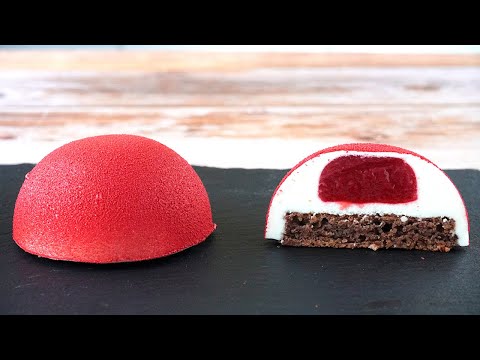 Recipe MOUSSE with WHITE CHOCOLATE and RASPBERRY |ASMR| cakeshare