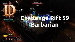 Diablo 3 - Challenge Rift - Challenge 59 - Barbarian - Completed