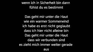 Tim Bendzko - Unter die Haut (Lyrics)