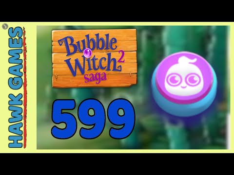 Bubble Witch 2 Saga Level 599 (Ghost mode) - 3 Stars Walkthrough, No Boosters