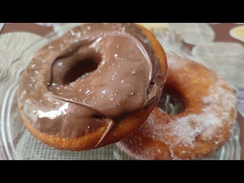 Donut 🍩 Recipe.        #chocolatedonutrecipe #egglesschocolatedonut #homemadedonut