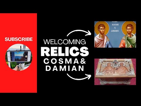 St. COSMA and DAMIAN relics welcome ceremony. St. NICOLAUS Orthodox CHURCH. The LITURGY.