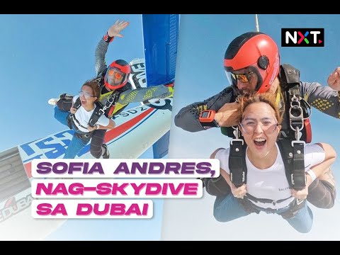Sofia Andres, nag-skydive sa Dubai