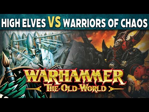 High Elves vs Warriors of Chaos - Warhammer The Old World Battle Report