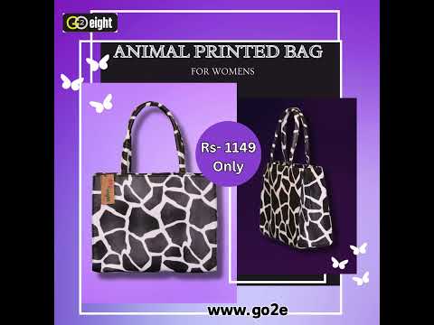 Buy Animal Printed Bag For Women's Rs-1149 Only *COD AVAILBLE* #leatherbag #womensbag #shopping