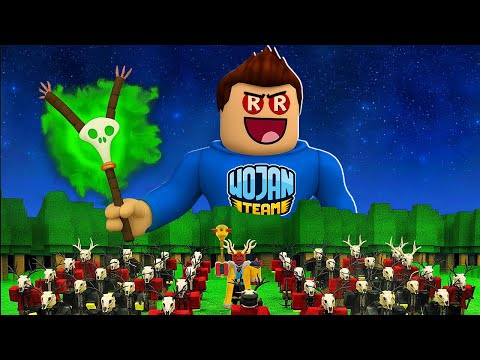 I created an ARMY to SURVIVE 100 NIGHTS 🌙 in the FOREST in Roblox!