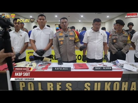 RILIS OPERASI PEKAT POLRES SUKOHARJO