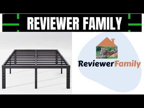 Superay 18 Inch Queen Size Metal Platform Bed Frame with Round Corners, Storage Space Under High Bed Frame-Heavy Duty Steel Slats Support, Noise Free - Easy Assembly - No Box Spring Needed video review thumbnail