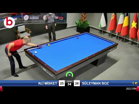 ALİ MİSKET & SÜLEYMAN BOZ Bilardo Maçı - 2022 ERKEKLER 1.ETAP-8.TUR