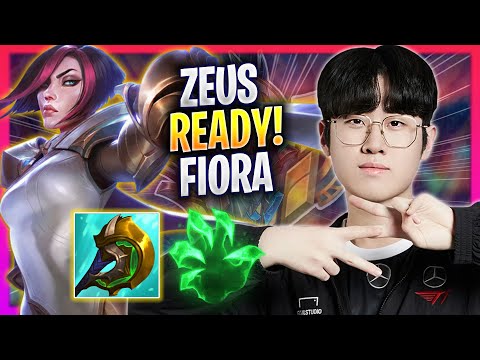 ZEUS IS READY TO PLAY FIORA! - T1 Zeus Plays Fiora TOP vs Jax! | Season 2023