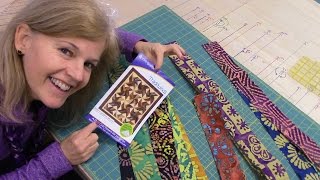Part 1: Tradewinds Quilt with an Indian Batik Jelly Roll