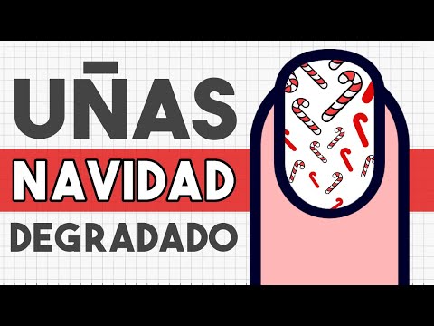 ¡+ SORTEO🎄! · UÑAS DEGRADADO NAVIDAD 2023