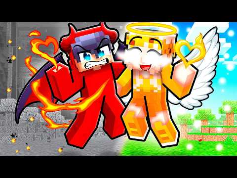 Angel and Devil FORBIDDEN LOVE in Minecraft!