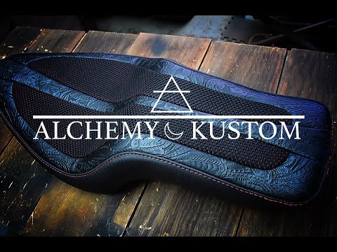 Harley Sportster Motorcycle Seat Custom Upholstery Alchemy Kustom