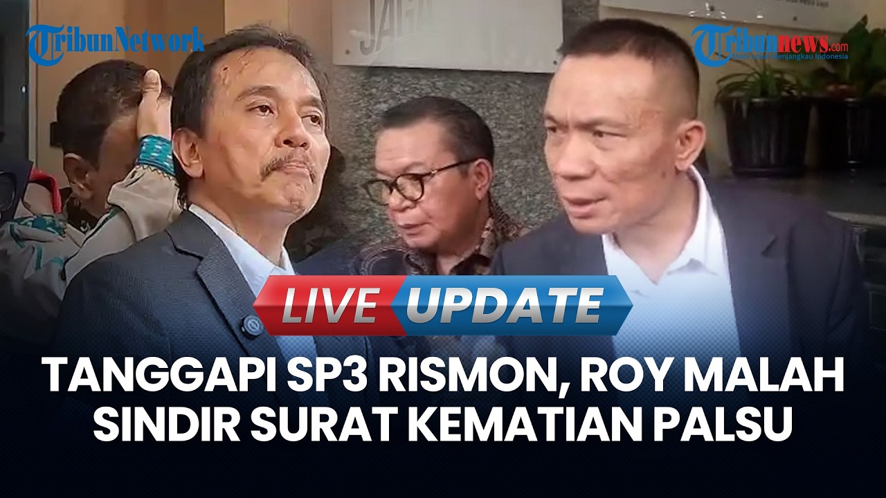 LIVE UPDATE | Tanggapi Soal SP3 Rismon Sianipar, Roy Suryo Malah Sindir Surat Kematian Palsu