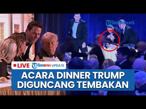 LIVE: Donald Trump Dievakuasi saat Suara Tembakan Beruntun Guncang Acara Dinner, Pelaku Ditangkap