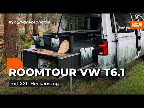 ROOMTOUR VW T6 mit XXL-Heckauszug | DIY Ideen für deinen Camper