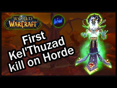 First Kel'Thuzad kill on Horde side - Vanilla WoW - 40 man Naxxramas | World of Warcraft Vanilla