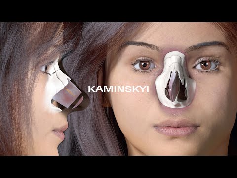 3D animation: rhinoplasty for the crooked nose, septum deviation ⭕️  KAMINSKYI