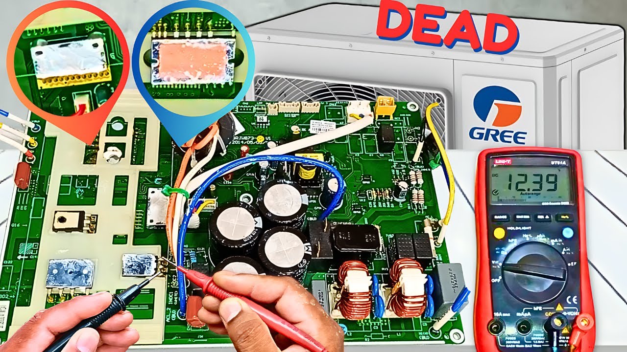 Gree Mini Split AC Absolute Dead Circuit Board Repair
