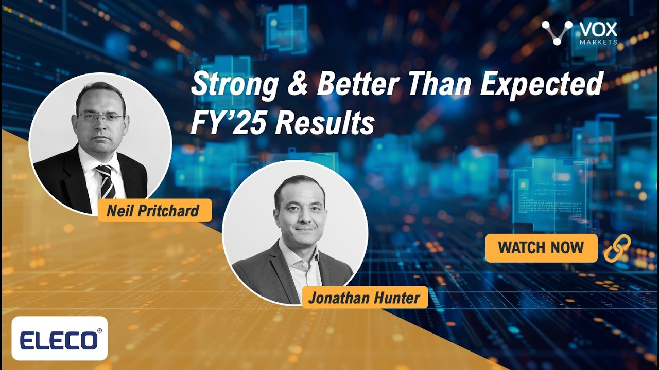 Thumbnail for Q&A with Eleco CEO Jonathan Hunter and CFO Neil Pritchard