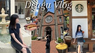 [韓国vlog]１泊2日初大邱旅行🧳大邱カフェ/ウィンドウショッピング🛍️/大邱名物🥣