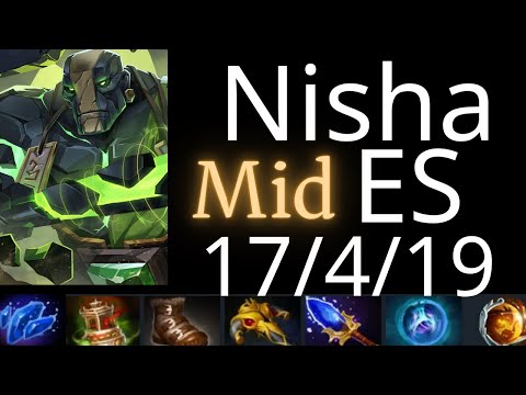 Nisha Earth Spirit vs Phoenix, Doom, Morphling, Puck, Gyrocopter - dota2