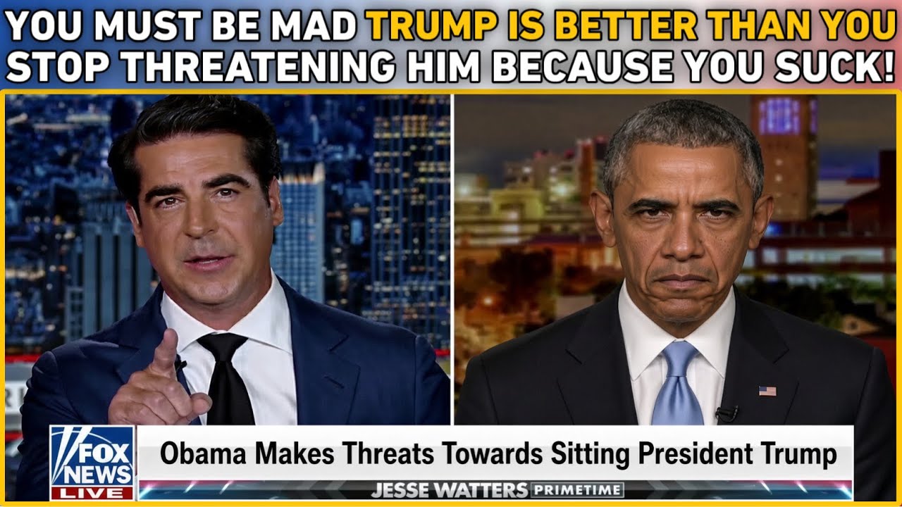 Jesse Watters GOES OFF & SCREAMS At Obama After THREATENING Trump LIVE