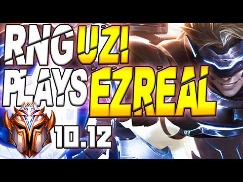 RNG Uzi Plays Ezreal vs Ashe Bottom Lane - 10.12
